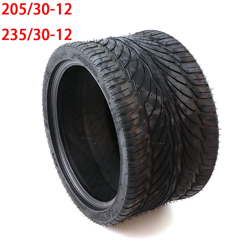 

205/30-12 235/30-12 R12 Tubeless Tire Tyre Flat Running rubber For ATV QUAD Buggy 200cc 250cc 800cc