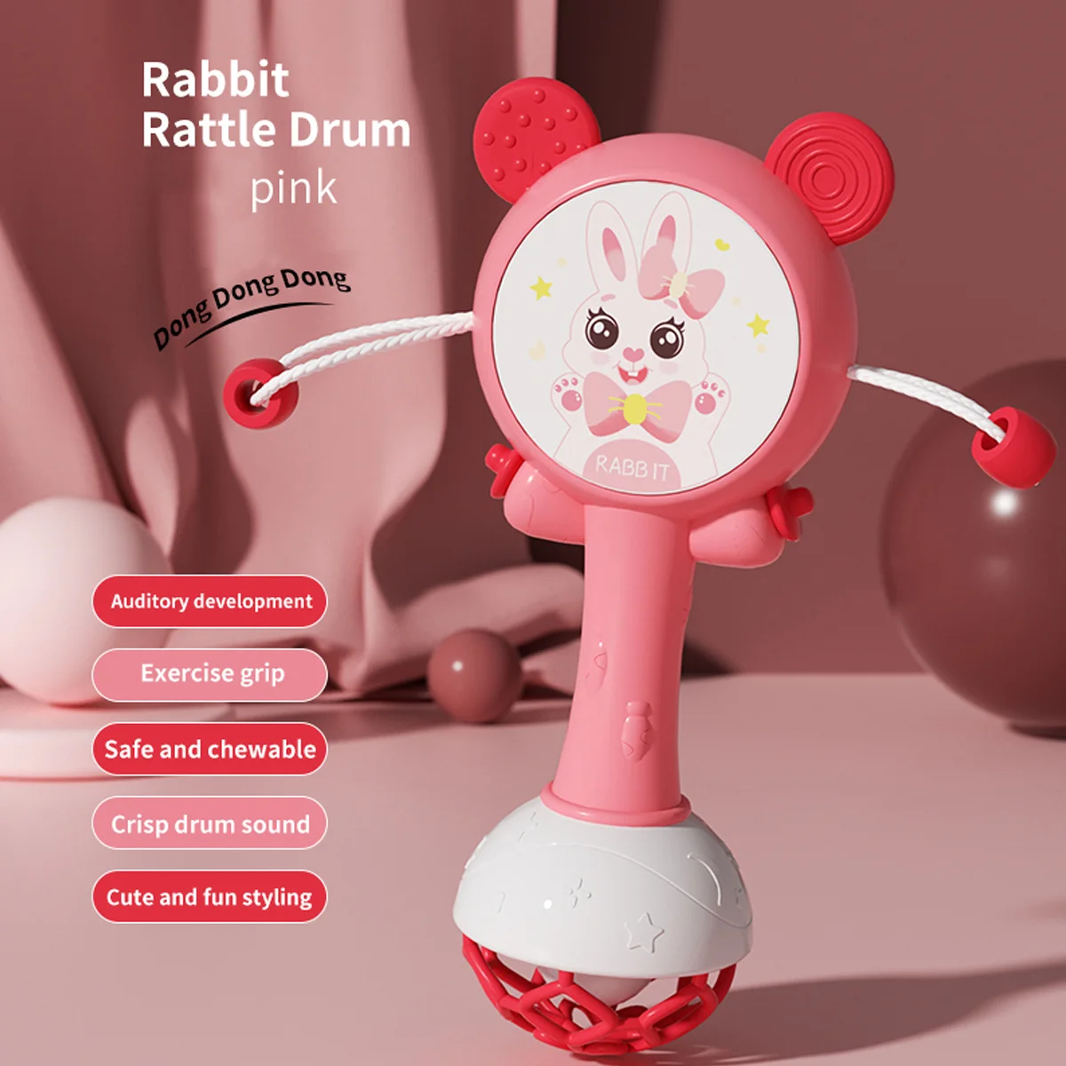 Baby Rattle Teether Toy 4