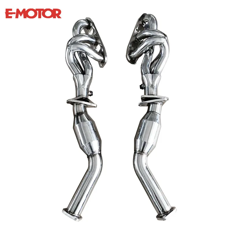 Exhaust Header Downpipe With with resonated for Nissan 370z Infiniti