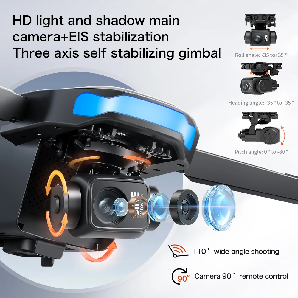 New S-X1 MAX GPS Drone Professional 4K Camera 3-axis gimbal Aerial FPV Brushless with Large Screen Remote Control Folding Dron