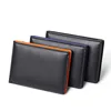 RFID Blocking Mini Men's Genuine Leather Wallet Slim Business Credit Card Holder Man Anti Theft Ultra Thin Purse For Male 5