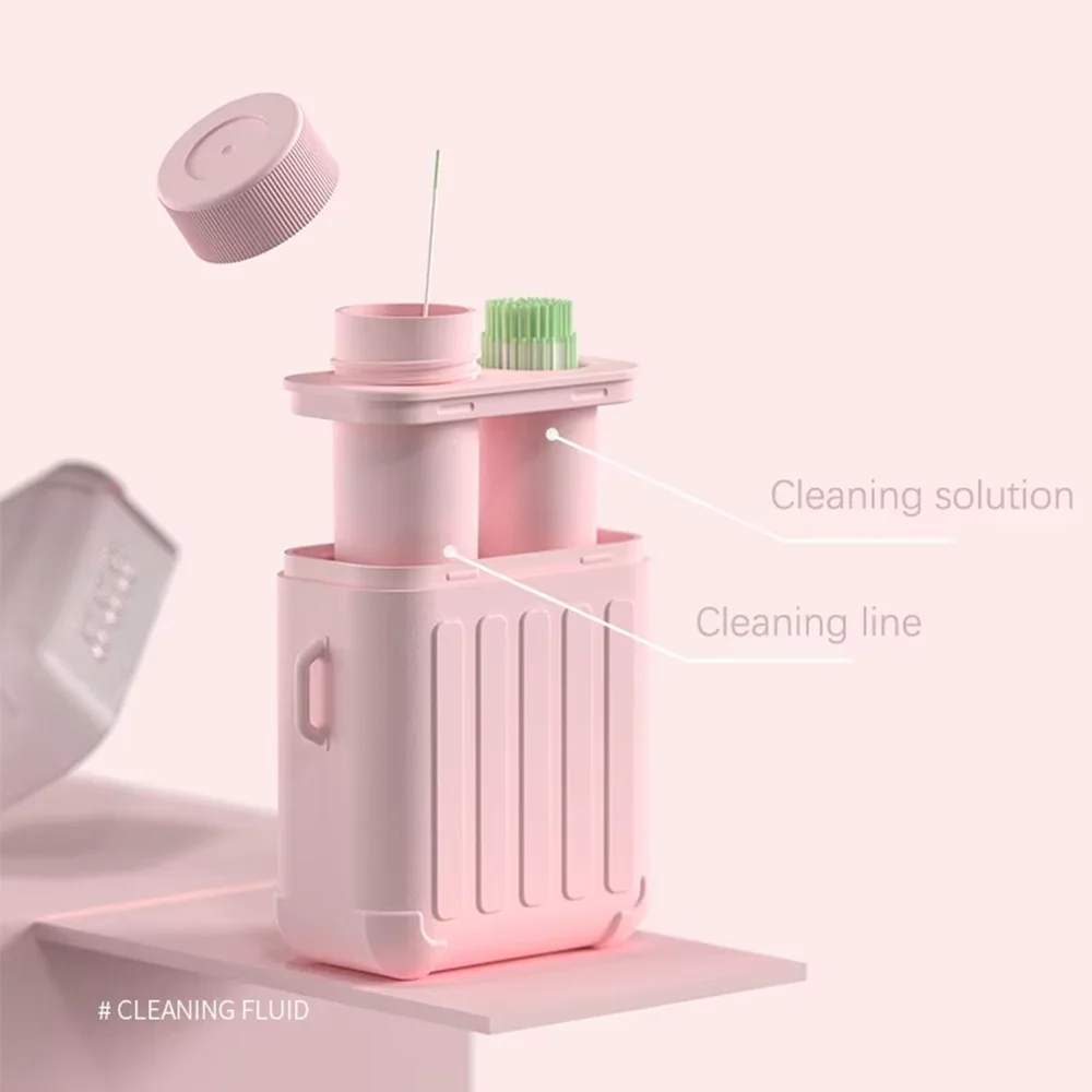 Disposable Ear Piercing Cleaner Set with Cleaning Line Deodorizing Moisturizing Cleaning Liquid Professional Ear Piercing Care