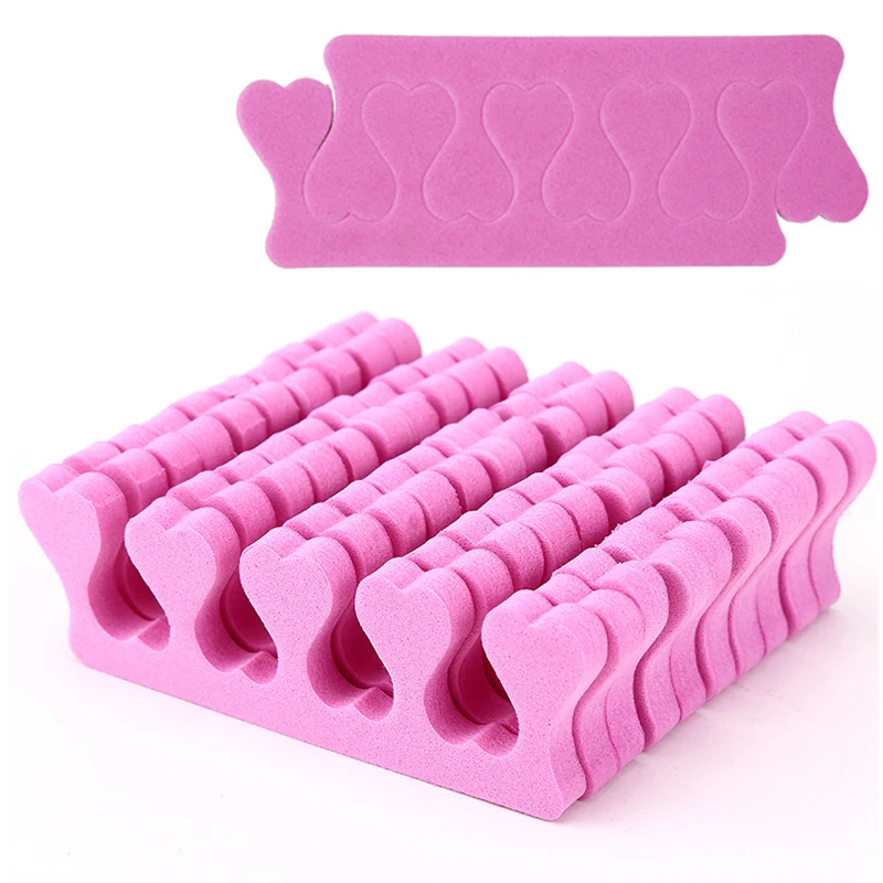 

20 Pairs Soft Sponge Toe Separator Foot Fingers Separators Spacer Pedicure Toes Spreaders Divider Manicure Nails Art Tools