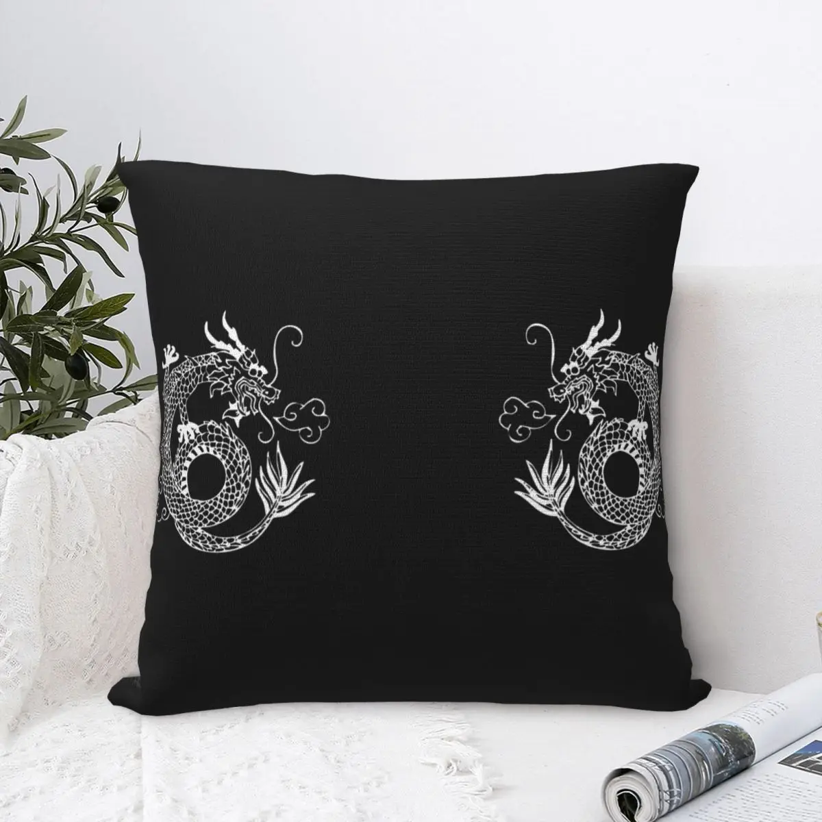 

Чехол для подушки Dragon Oni Mouth Demon Bnha японская Подушка Чехол, модный декоративный чехол для автомобиля, 18 дюймов