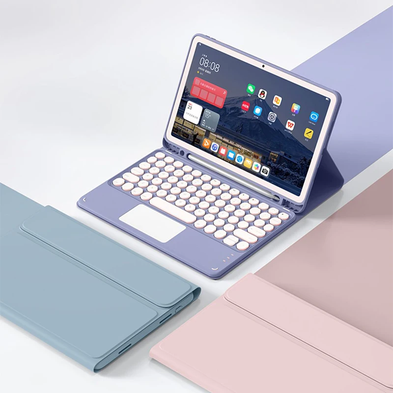 Smart Tablet Case with Touch Keyboard and Protective Cover