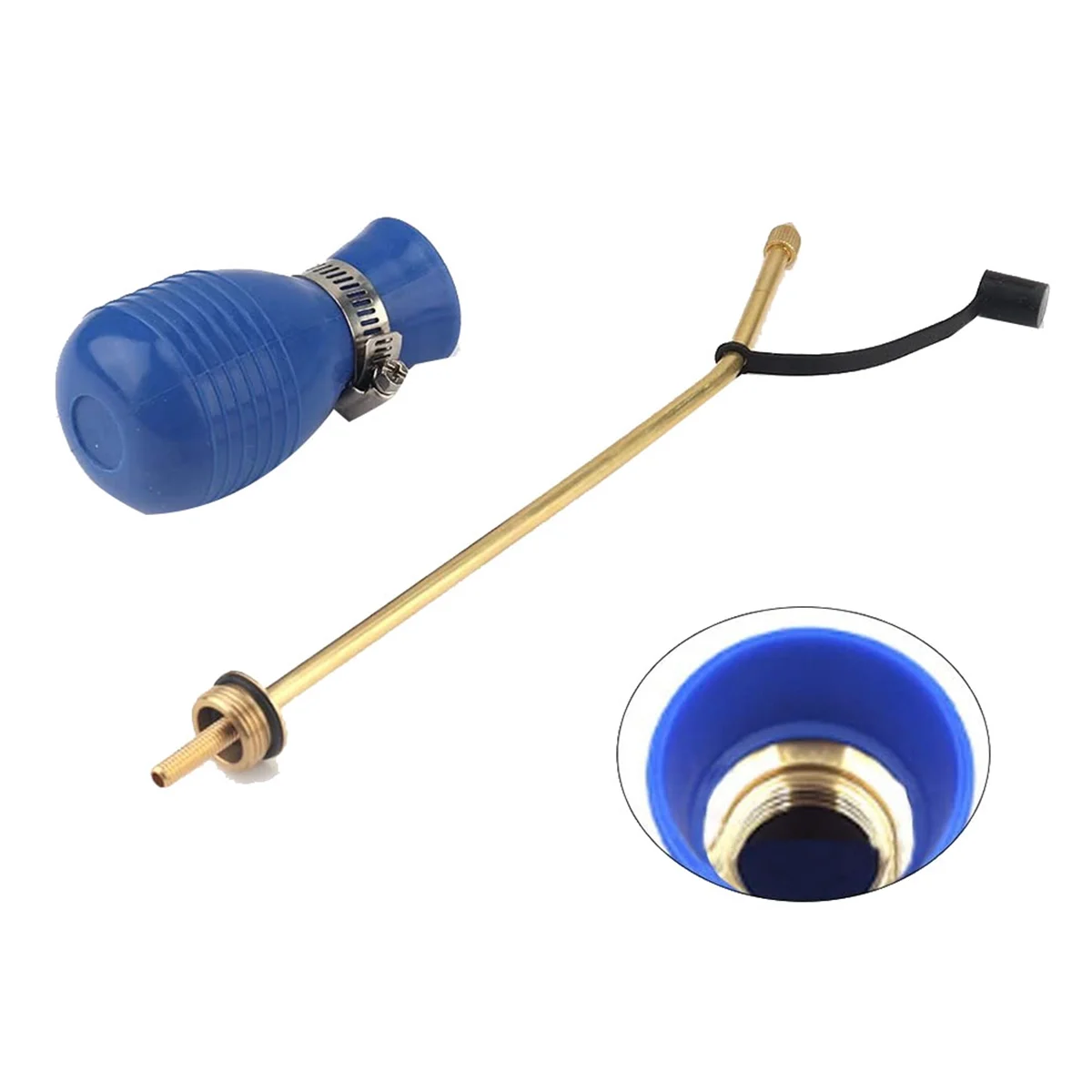 Bug Treatment Powder Duster Diatomaceous Earth Bulb Duster/Powder Applicator Bulb with Long Copper Tube CX