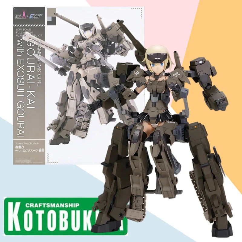 

In Stock Kotobukiya FRAME ARMS GIRL GOURAI-KAI with EXOSUIT GOURAI Figure Action Assembly Model Kit Toy Gift for Children