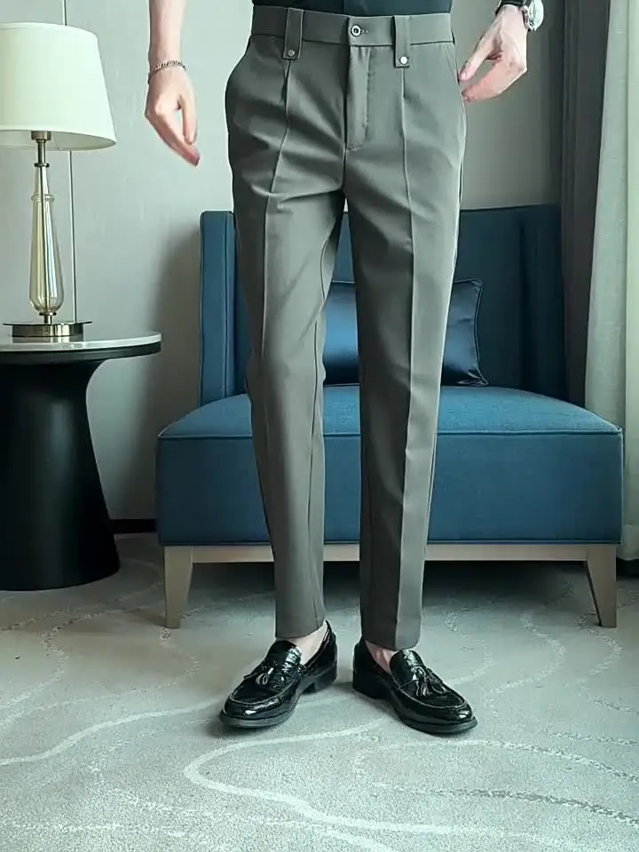 ⭐特別大特価⭐【新品】9.1万 MAN-TLE / SUIT PANT Suit pants | Blue | blue mel | Modern fit | 30-046005-X
