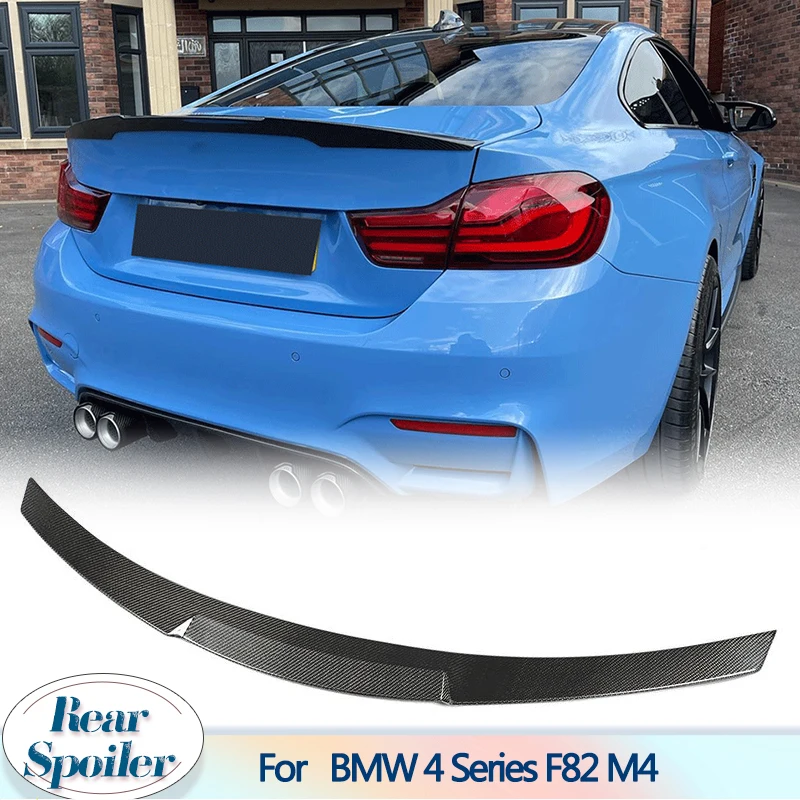 

Carbon Fiber Rear Trunk Spoiler Wing for BMW 4 Series F82 M4 2014-2019 Car Rear Trunk Boot Lip Wing Spoiler Forged Carbon