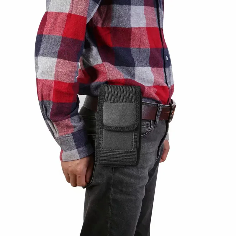 Vertikale Nylon Handy Gürtel Clip Holster Tasche Schnalle Brieftasche Karte Halter Fall Abdeckung Für 3,5 zoll-7,5 zoll Telefon iPhone Samsung – Detail 7