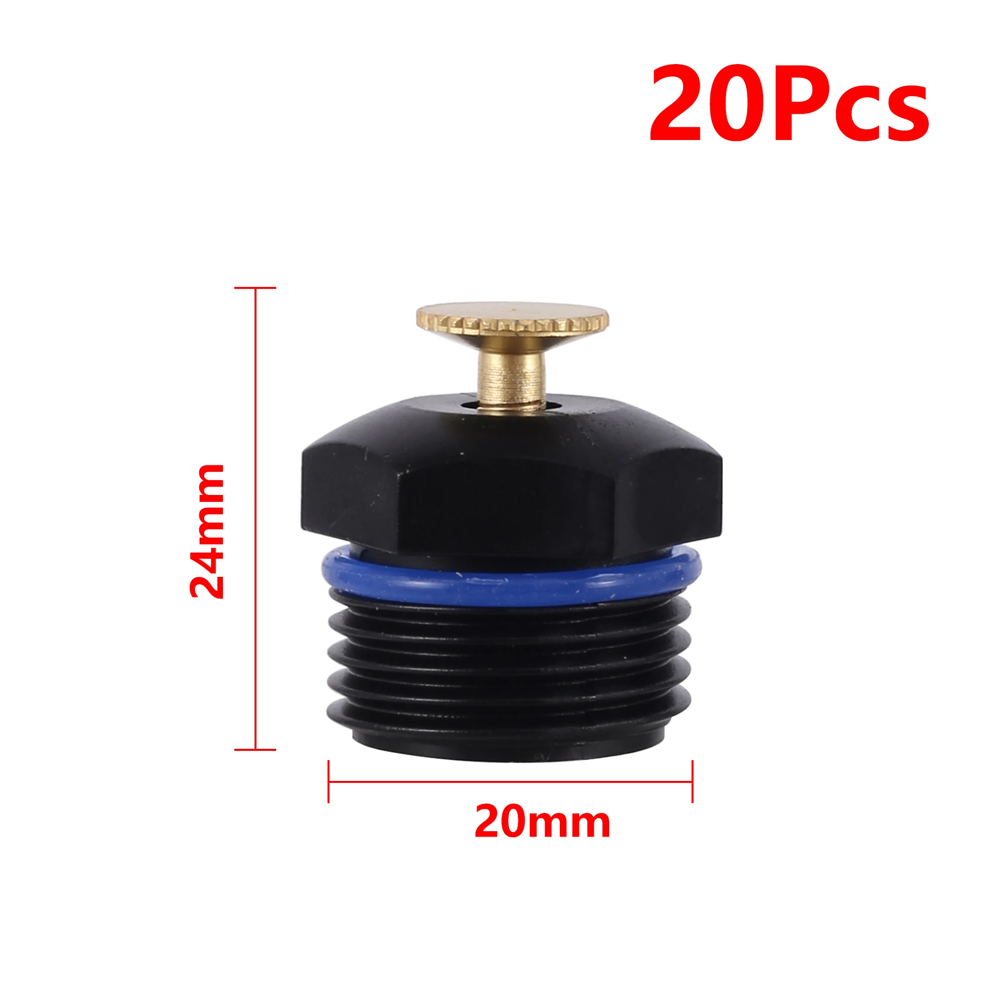 20Pcs Black
