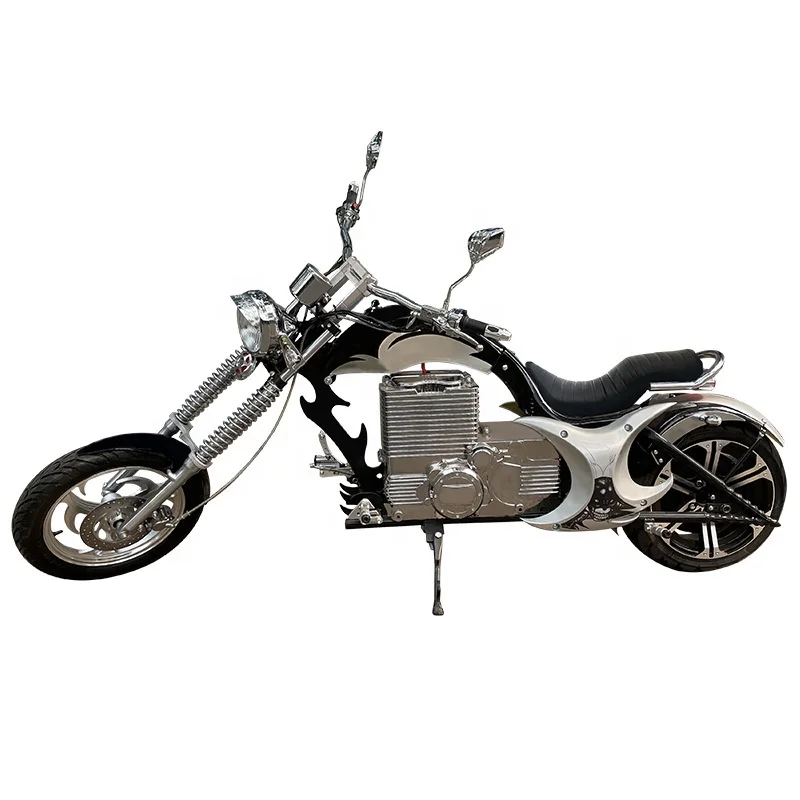 Retro Large 3000W Off Road Electric Motorcycle 72V American Electric Vehicle High speed electric chopper