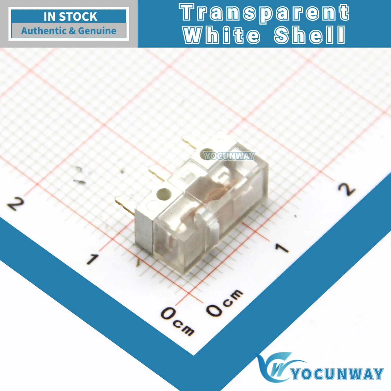 New Original HUANO V2 Transparent White Shell White Dot Micro Switch Mouse Button Repair 5PCS-100PCS tact switch 80 Million Click Lifespan