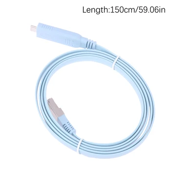 Cavo Console USB-C a RJ45 da 1,5m, Adattatore Seriale RS232 per Router, Convertitore Dati RJ45, Cavo Seriale per Controllo Switch Tipo-C