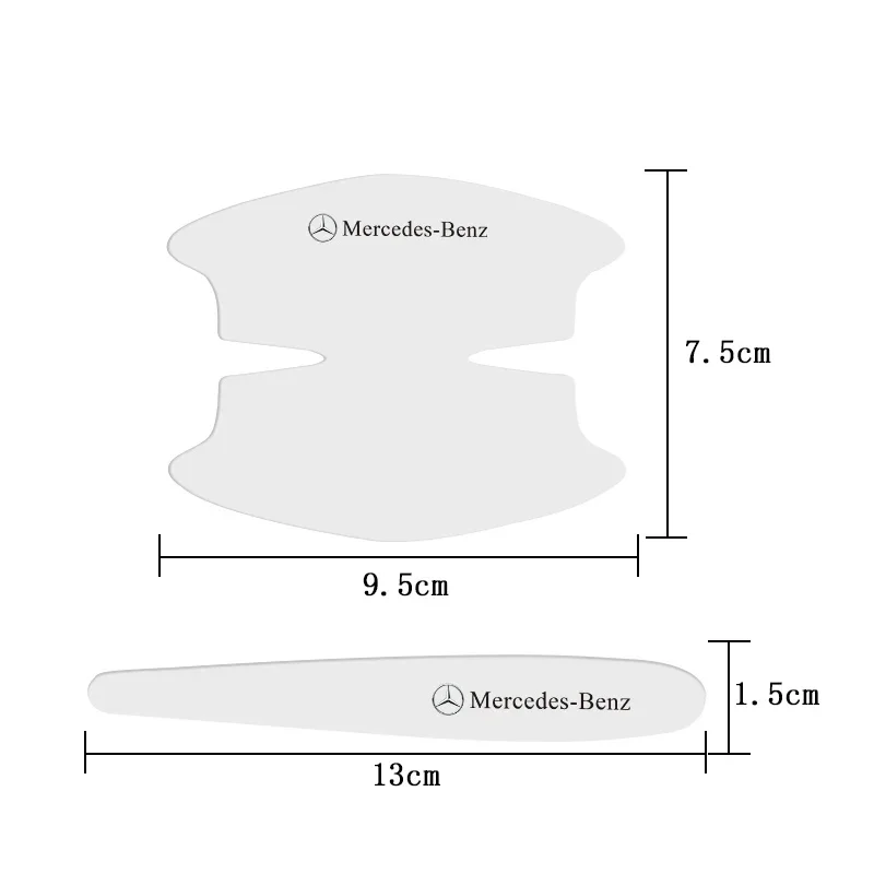Car Door Bowl Film Transparent Handle Sticker Protector Cover For Mercedes Benz AMG W203 W206 W220 W205 W211 W212 W201 W210 W108