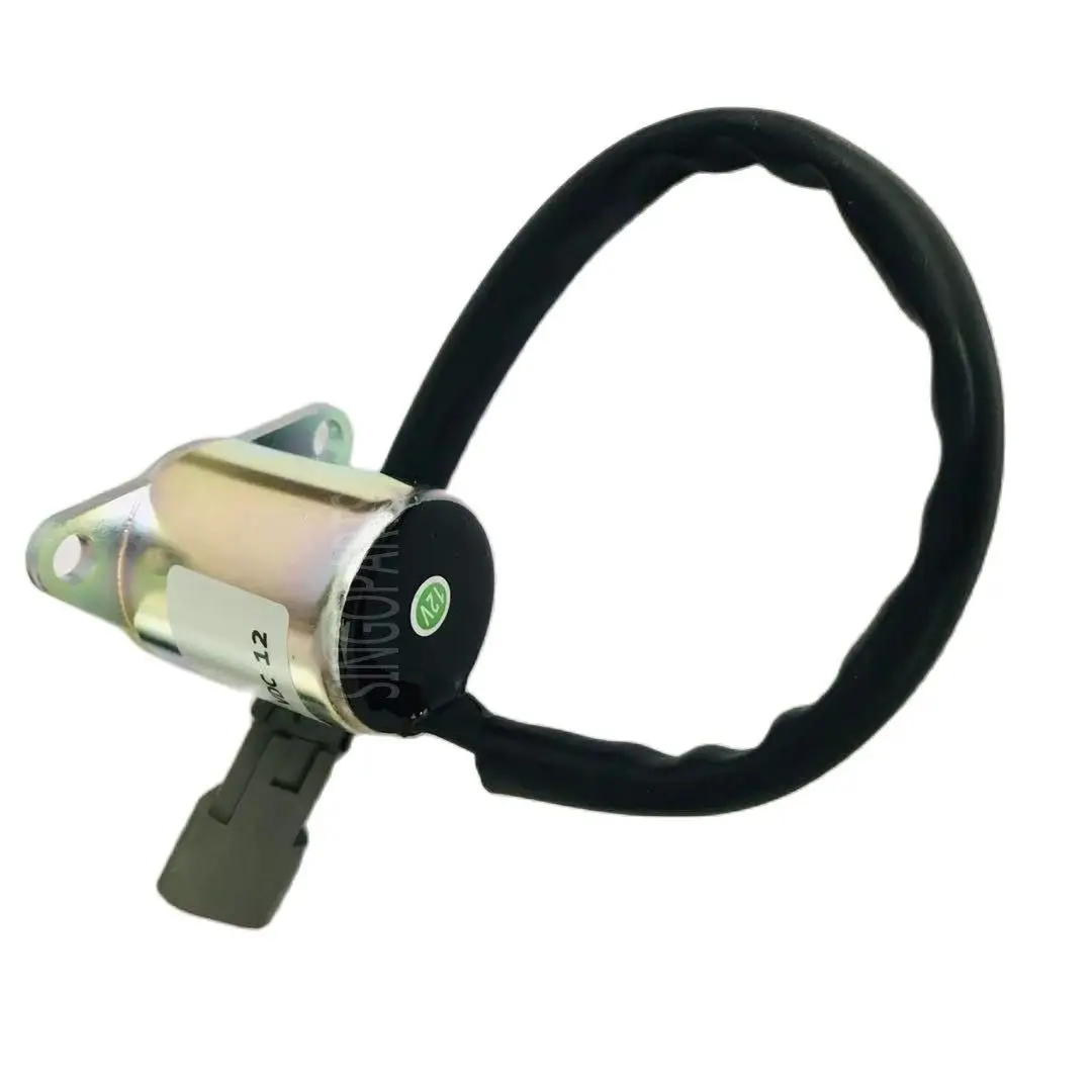 12V Engine Shut-off Stop Solenoid TK41-6383 42-100 Fits For Thermo King Yanmar 4TNE84 4TNE88 41-9100
