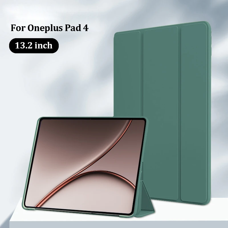 Premium Trifold PU Leather Soft Back Stand Tablet Case, 13.2-Inch