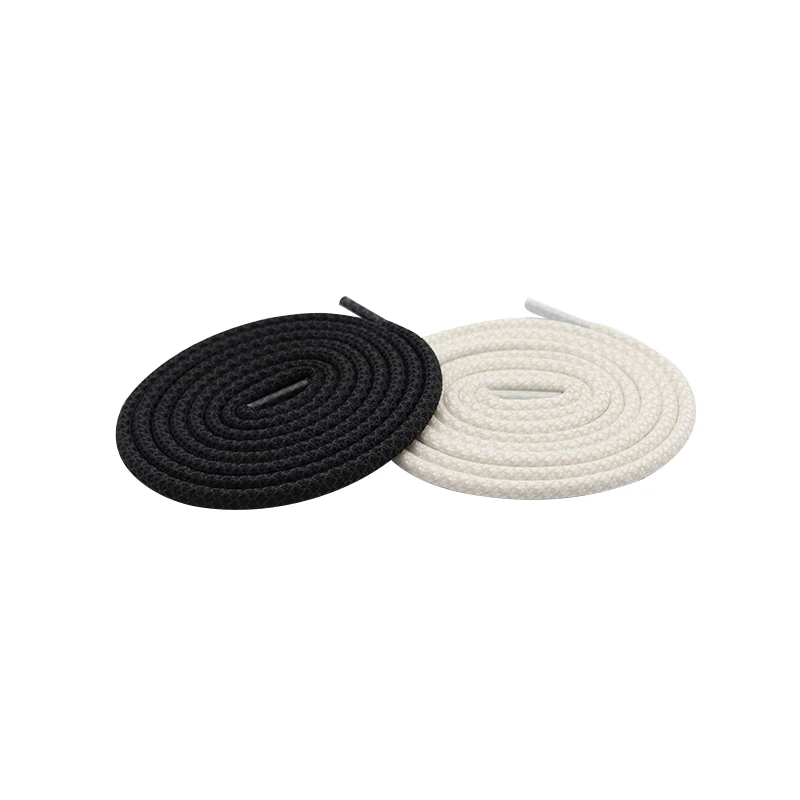 Shoe Accessories 4.7MM 2 Colors Reflective Glowing Shoestring 60-180CM Private Label Polyester Shoe Ropes Strong Lacet Sznurówki
