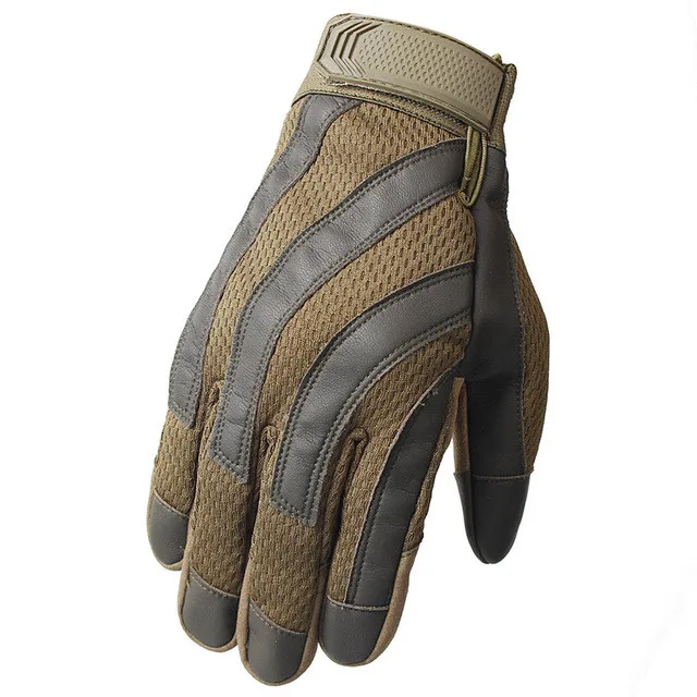 Full Finger Outdoor Sports Gloves, Combat Gear, Green Colors