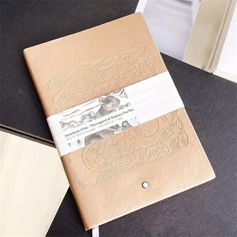 

2023 Luxury MB 146 Leather Cover Notepads Special Edition Agenda Handmade Note Book Periodical Diary Business Office Notebook A5