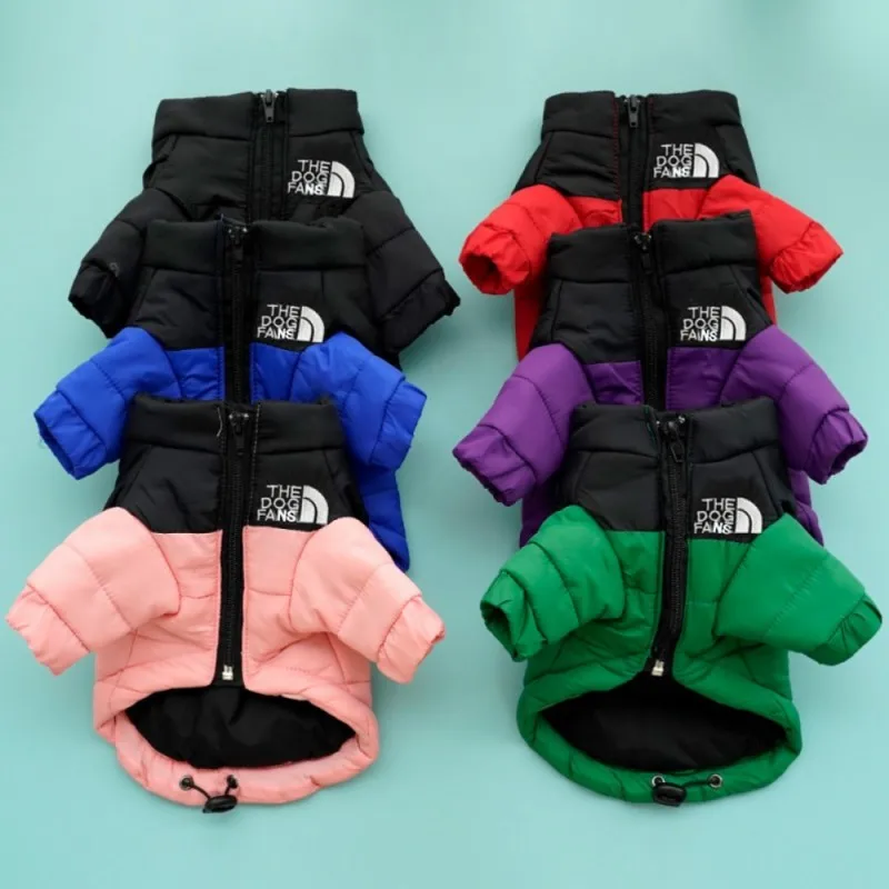Pet Jacket Dog Down Jacket Waterproof Warm Dog Clothes Cat Costume Pet Coat Chihuahua French Bulldog Dachshund Large Winter Clothes