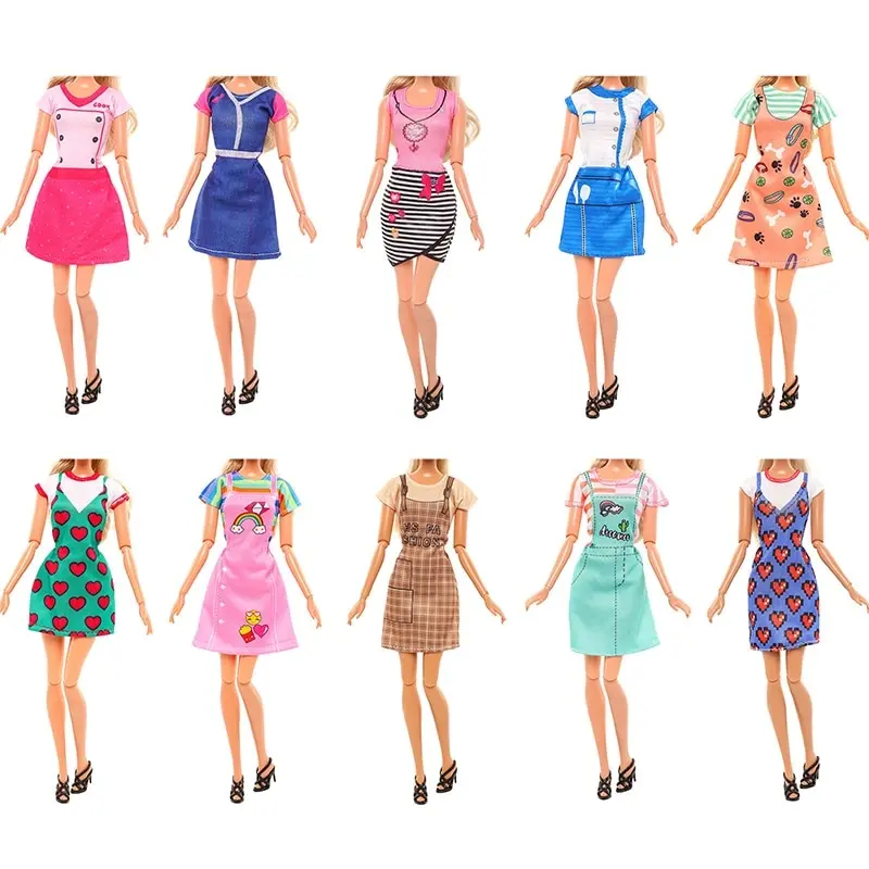 1PC Dollhouse Miniature Doll Dress Short Skirt Blouse Summer Casual Priness Dress Wear Clothing For 30cm Dolls Fashion Clothes 11 1PC Dollhouse Miniature Doll Dress Short Skirt Blouse Summer Casual Priness Dress Wear Clothing For 30cm Dolls Fashion Clothes