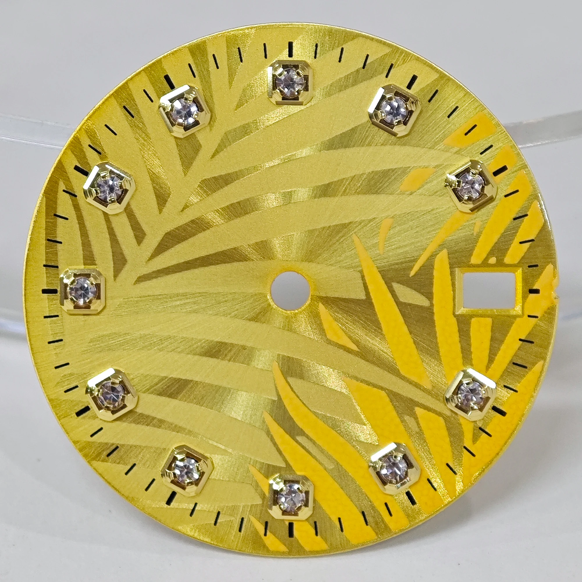 Green Luminous High-Quality Watch Dial Accessory, 28.5mm