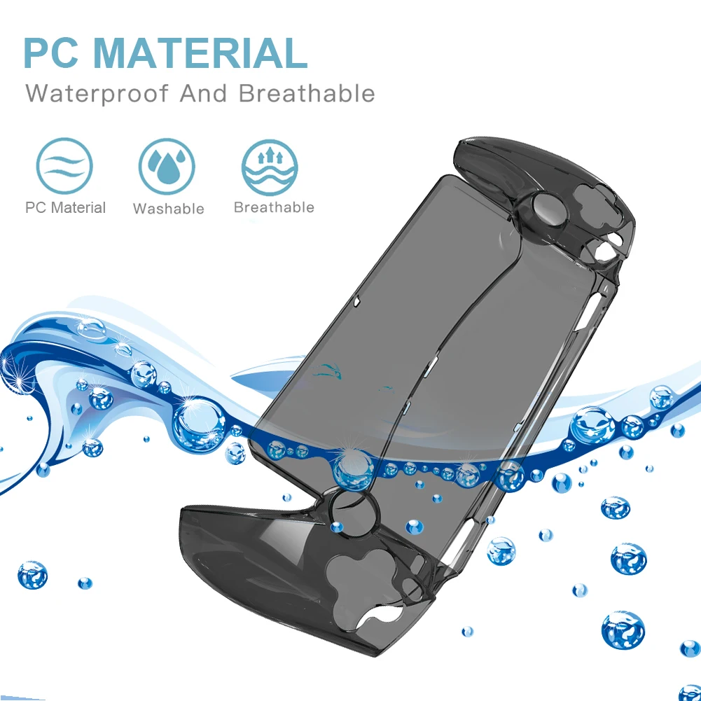 Transparent Protective Case for Playstation Portal Shockproof PC Full Protection Case Anti-Scratch Console Cover for PS5 Portal