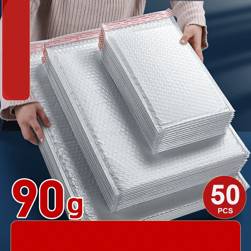 50PCS Bubble Mailers Wholesale White Padded Envelope for Packaging