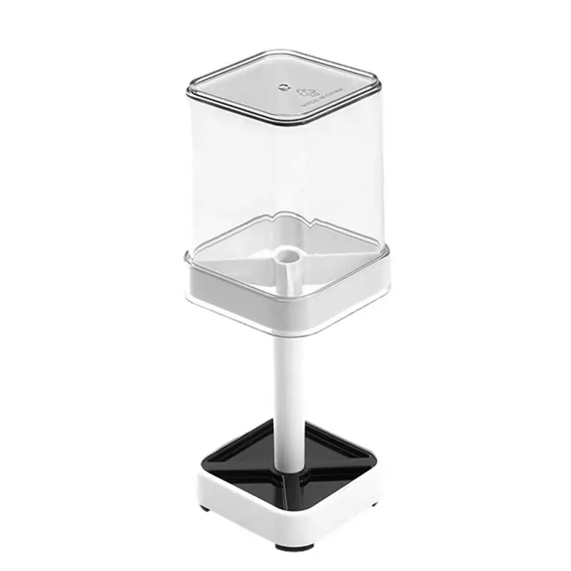 

Toothbrush Holder Set For Bathroom Removable Desk Toiletries Container Razor Storage Stand With Grids Toothpaste Rack Organizer