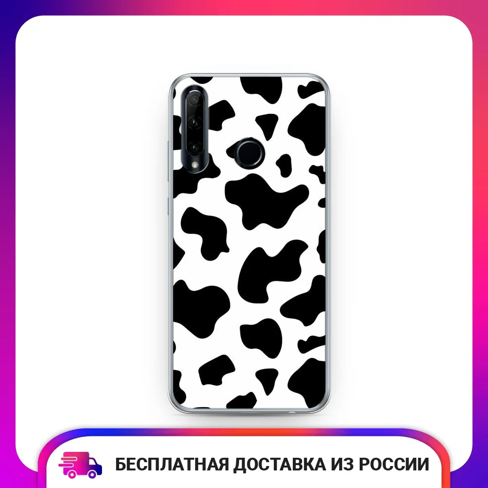 Чехол силиконовый для Huawei Honor 10i Пятна коровы защитный тонкий мягкий