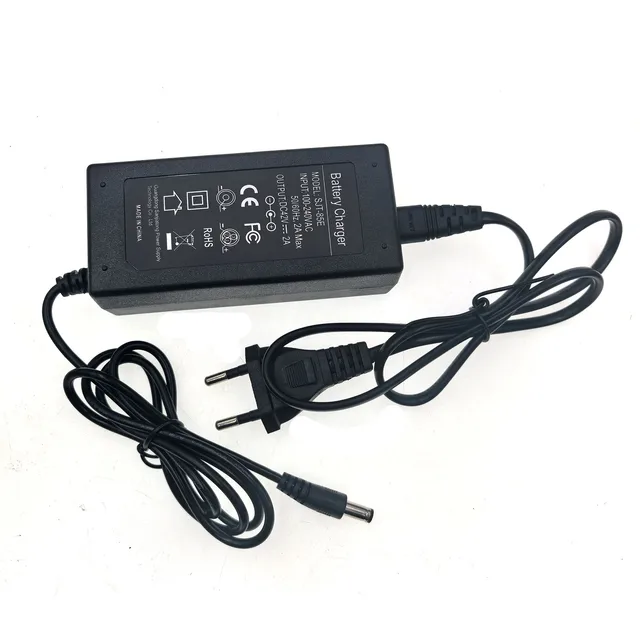 42V 36V  2A Charger Lithium Li-ion Li-poly Charger For 10Series 36V Battery pack with DC5525 Connector