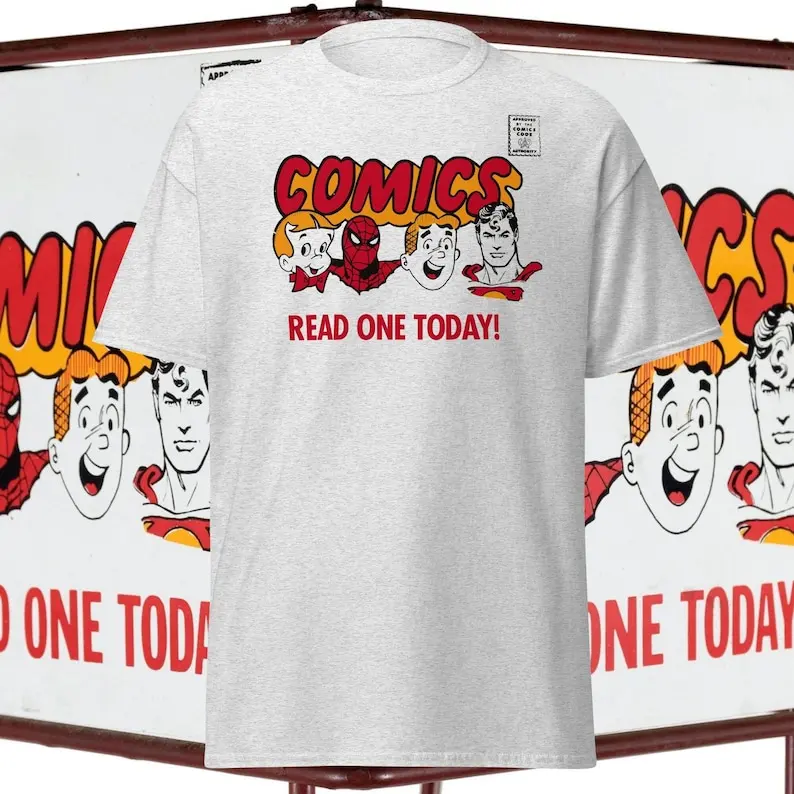 Comics Read One Today! Spinner Rack Topper Original Characters Classic T-Shirt