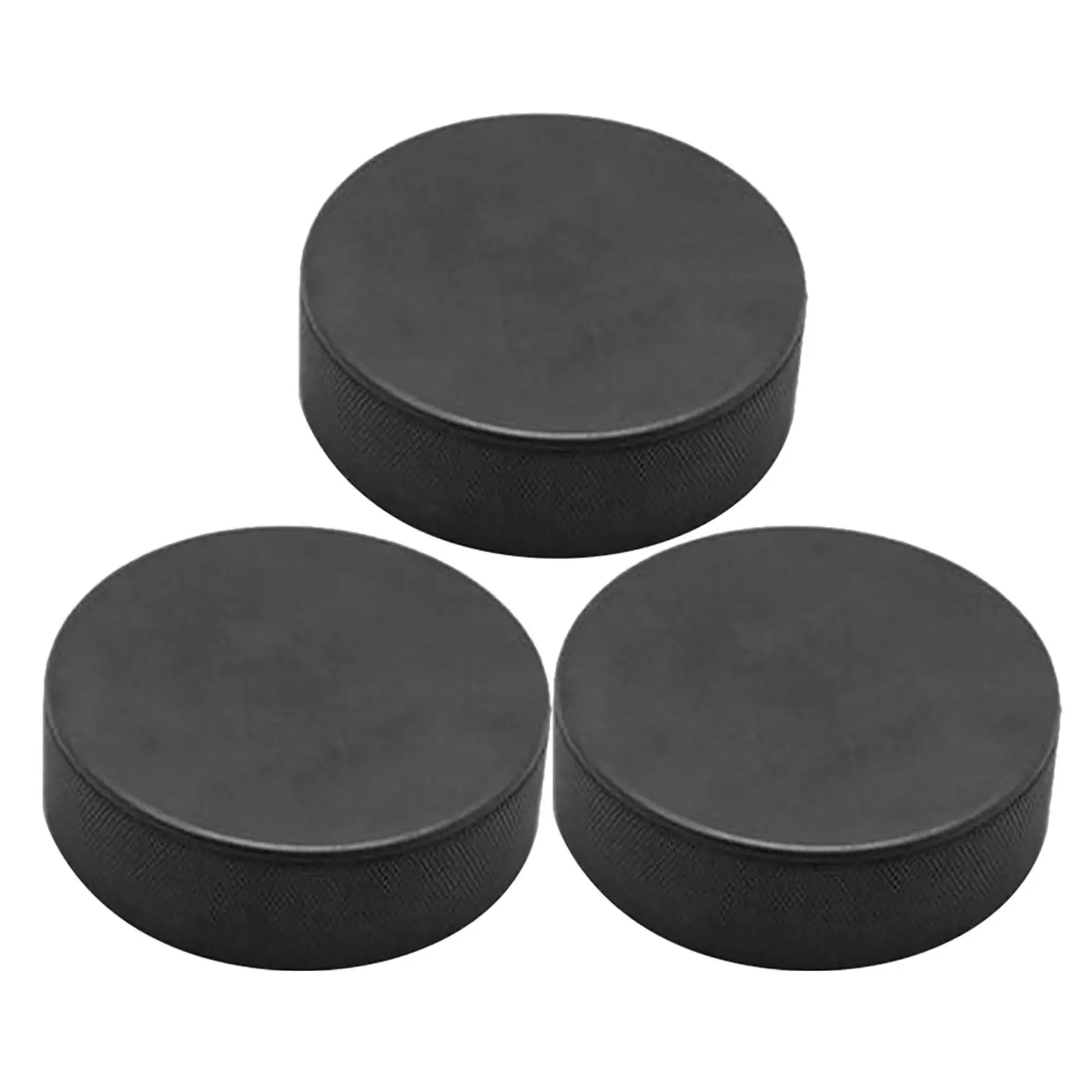 3Pcs 아이스 하키 퍽 정확한 슛을 위한 경량 PU 플랫 경도 트레이닝 퍽 하키 스포츠 용품