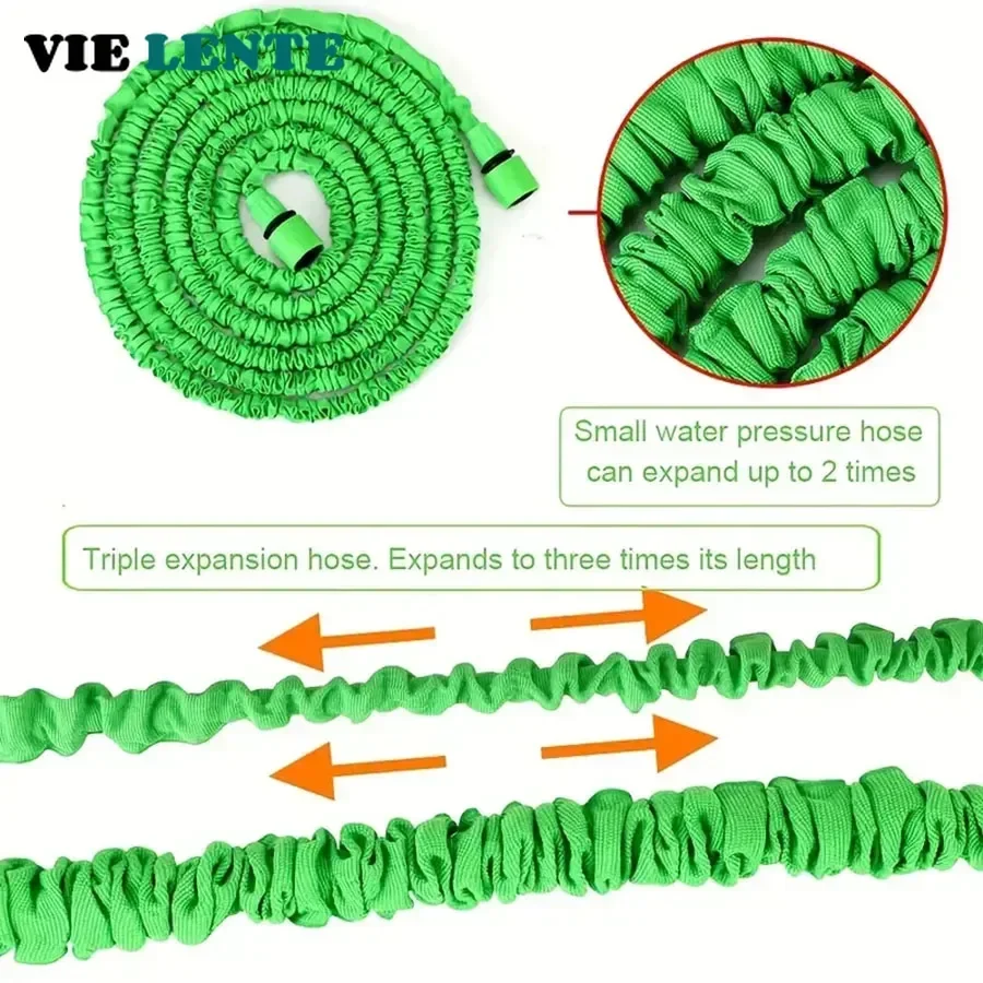 Expandable Magic Hose, High-Pressure Car Wash, 7Water Spraying Functions, Water Gun, Home Garden Watering Hose