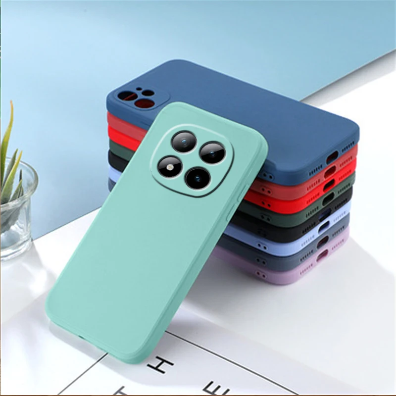 Shockproof Liquid Silicone Soft Case Cover for Redmi Note 15 and Pro Plus