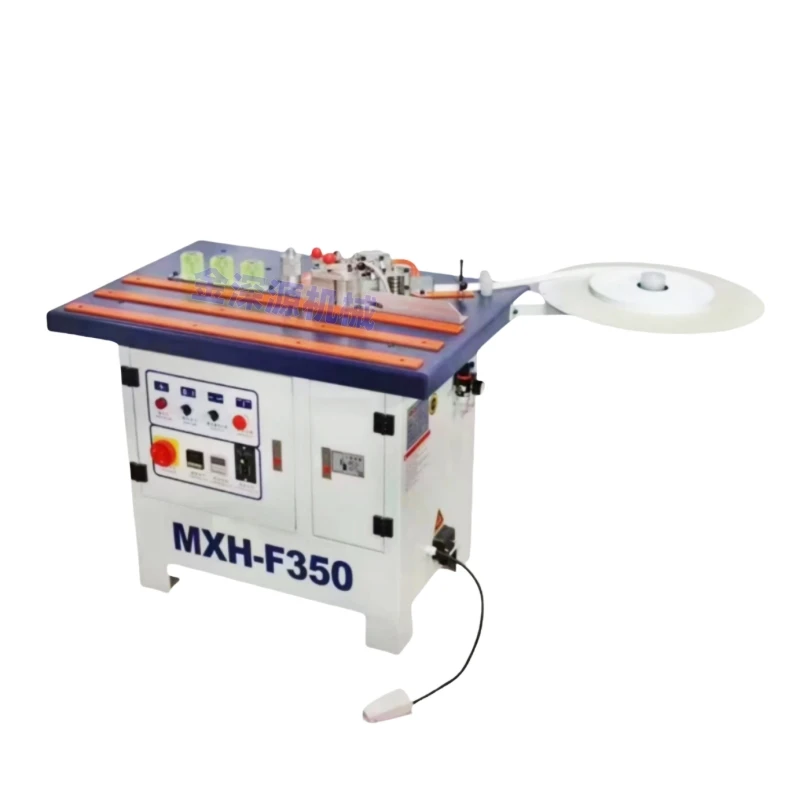 Panel Furniture Benchtop Bending Material Profile Infinitely Adjustable Glue Pot Manual Straight Curve Edge Banding Machine