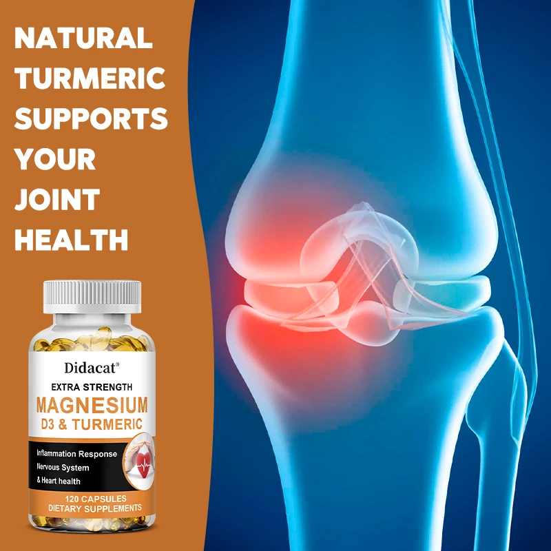 High Absorption Magnesium Capsules 500 Mg - Helps Improve Muscle, Sleep, Joint, Bone, Immune, and Cardiovascular Health