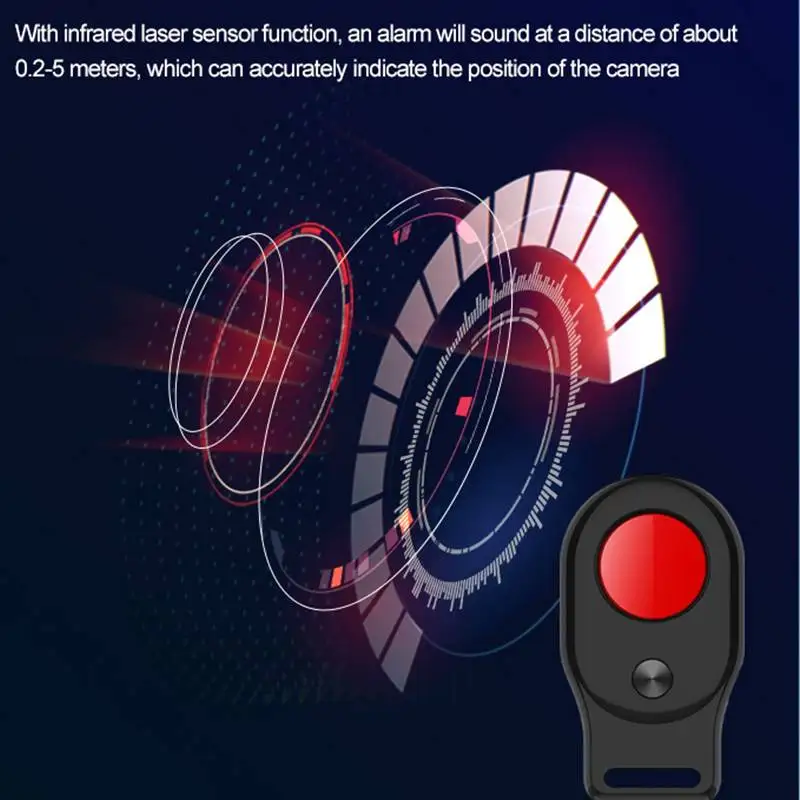Detector Multi-function Anti Candid Mini Bug Audio Camera GSM Finder GPS Signal Len RF Locator Tracker Wireless Anti-spy Scanner