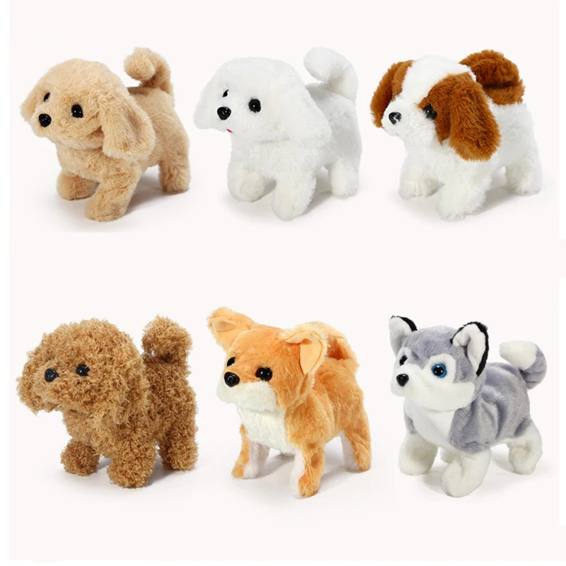 Kids Smart Interactive Plush Puppy Kids Electronic Toys Cute Robot Dog Walk Bark Jump Wag Tail Dog Toys for Baby Birthday Gift 3