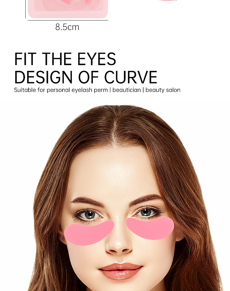 Wieder verwendbare Augen pads Silikonst reifen Wimpern lift Wimpern verlängerung pflaster unter Augen gel pflaster Frauen Make-up-Tools – Detail 4