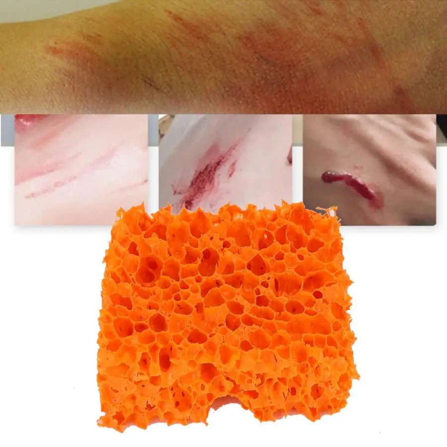 Halloween Makeup Sponge Blood Scar Stubble Effect Wound Makeup Stipple Rubber Sponge Art Shaping Special Effects Tools makeup set makeup kit