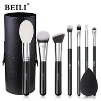 BEILI Black Makeup brushes set Professional Natural goat fiber hair brushes Foundation Powder Contour Eyeshadow make up brushes 1