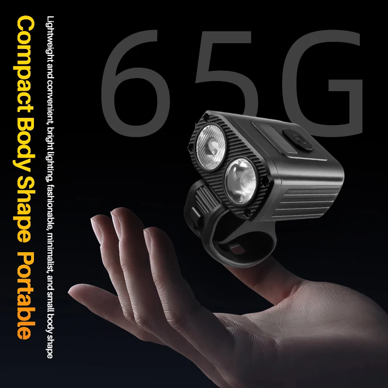 High-Performance Waterproof Bicycle Headlights - 550 Lumens Outdoor Riding Lights