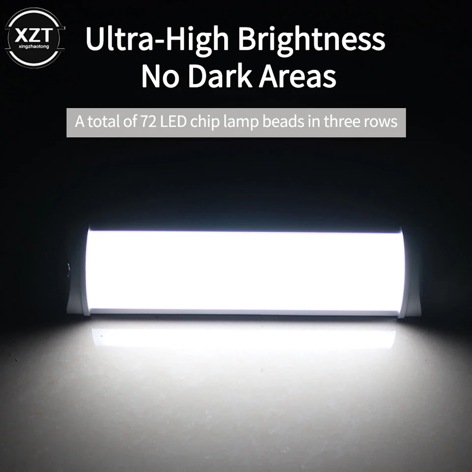 Plafoniera LED Per Auto E Camper 12V 30x30x2 Cm - Luce Interna A Risparmio Energetico, Bianco