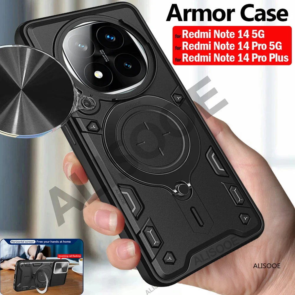 Slide Camera Protection Case with Ring Stand and Back Cover