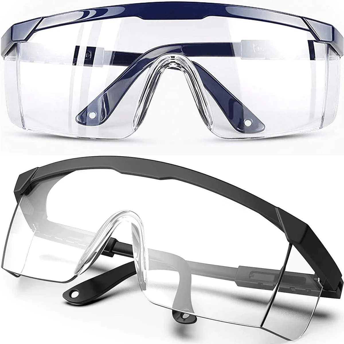 Safety Goggles 2Pcs Anti-Splash Work Eye Protecting Lab Industrial Wind Dust Proof Cycling