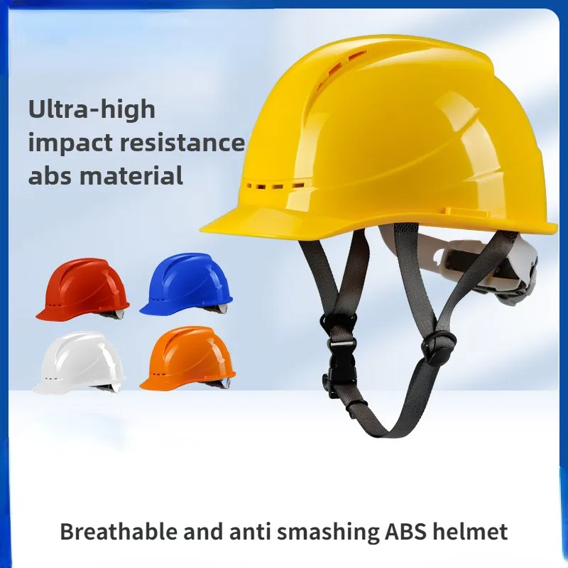 Safety Helmet CE Work Safety Hard Hat for Engineer Slotted Ventilated Construction Safety Helmet for Men & Women Industrial Adjustable Ratchet