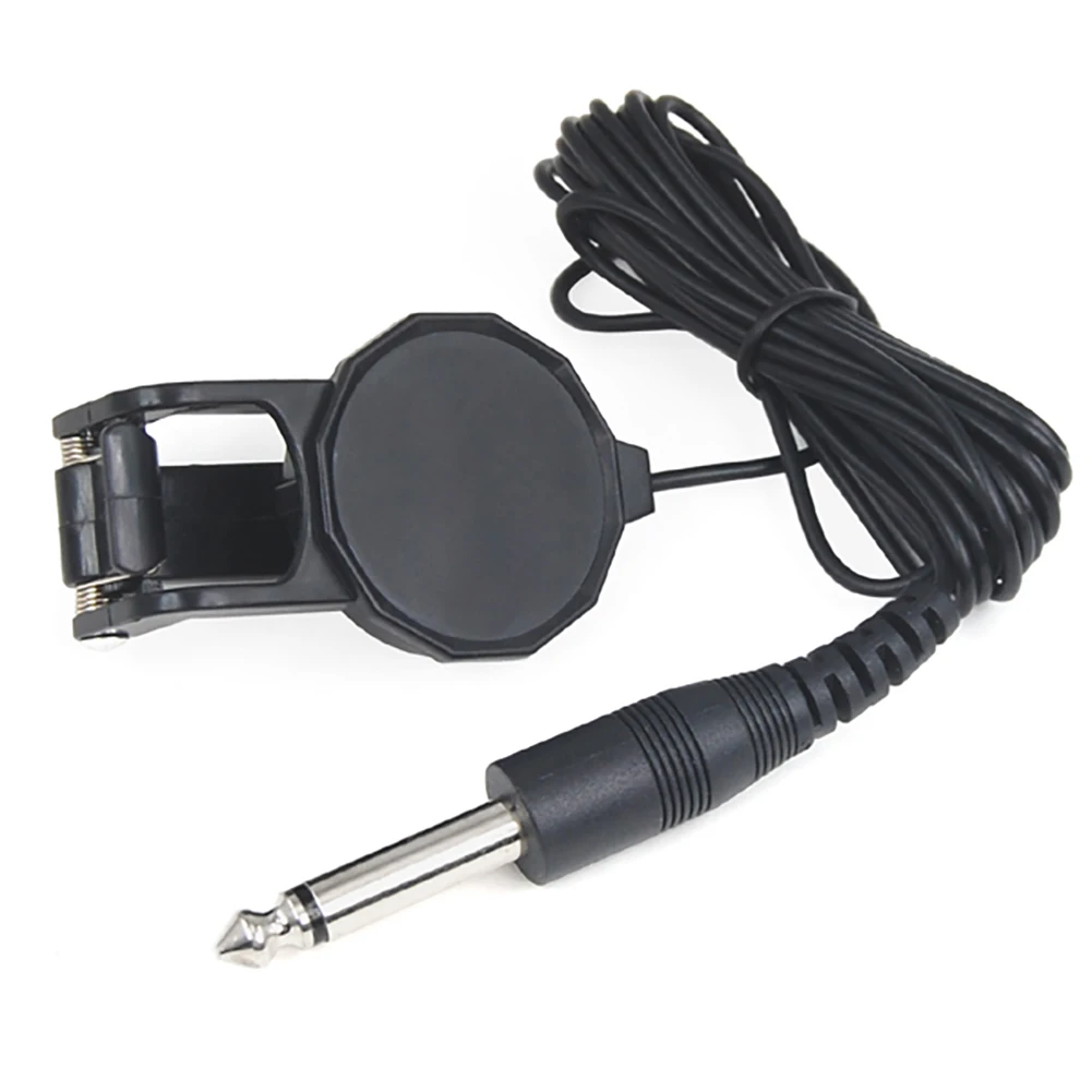 Guitar Pickup Clip-on For Violin With 8.2FT Connection Cable Guitar Preamp Piezo Tuner Amplifier