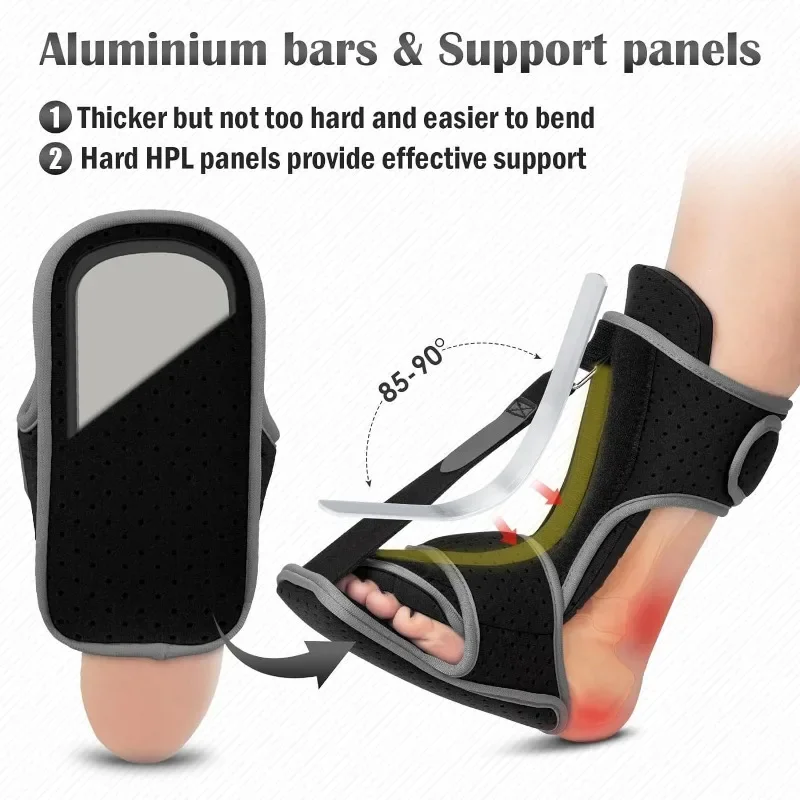 Adjustable Night Splint plantar fascia brace For Plantar Fasciitis Pain Relief Soft Foot Drop Brace Sleeping Achilles Tendon Stretcher Boot Nighttime